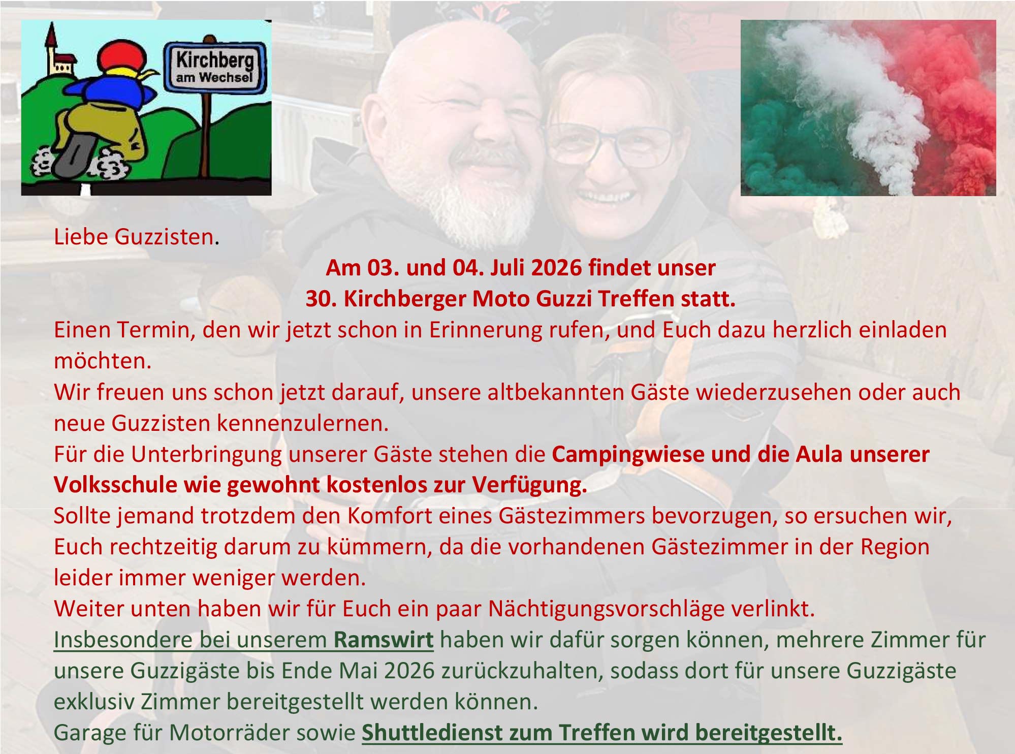 2026 Moto Guzzi Treffen Kirchberg am Wechsel