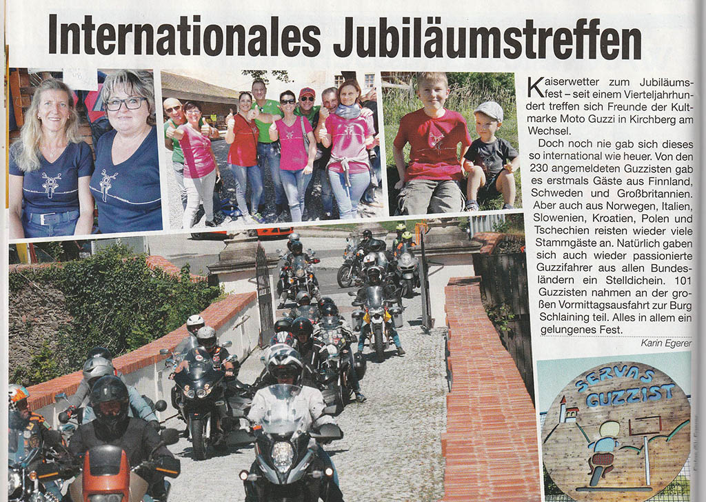 25. Moto Guzzi Treffen Kirchberg am Wechsel